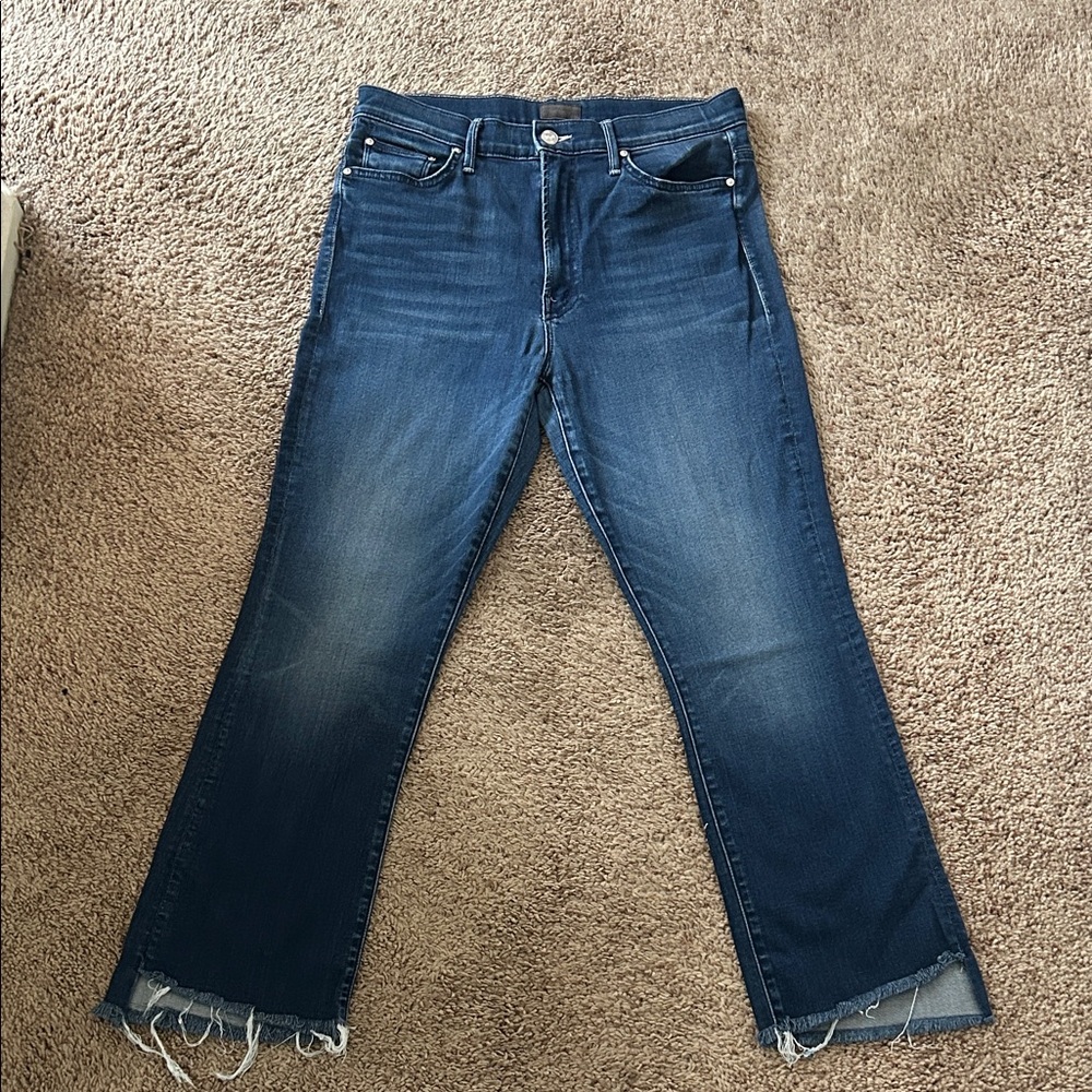 MOTHER Dark Blue Flare Jeans